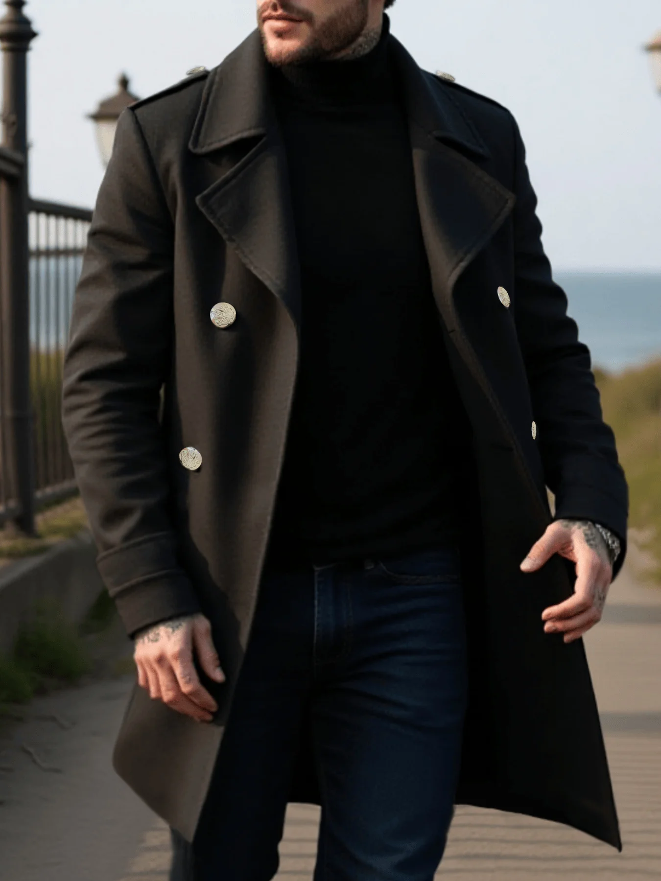 

Зимняя куртка-пальто-нажилет Trio: стеганая внутренняя часть, стиль с двойной пряжкой, однотонная шерсть, приключения на свежем воздухе и офис-применение