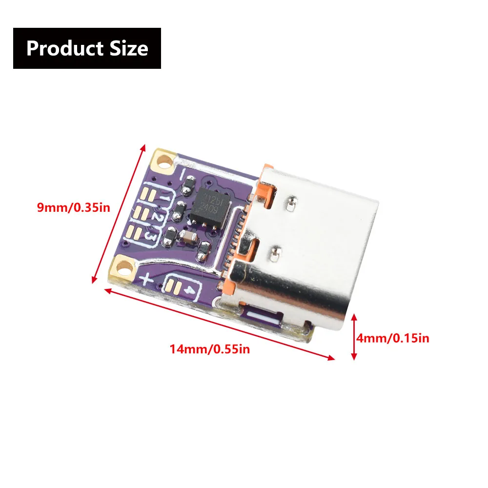 Type-C PD3.0 PD3.1 QC3.0 شرك وحدة شحن سريع تيار مستمر 5 فولت/9 فولت/12 فولت/15 فولت/20 فولت الجهد الزناد PD إلى تيار مستمر وحدة شحن سريع #3