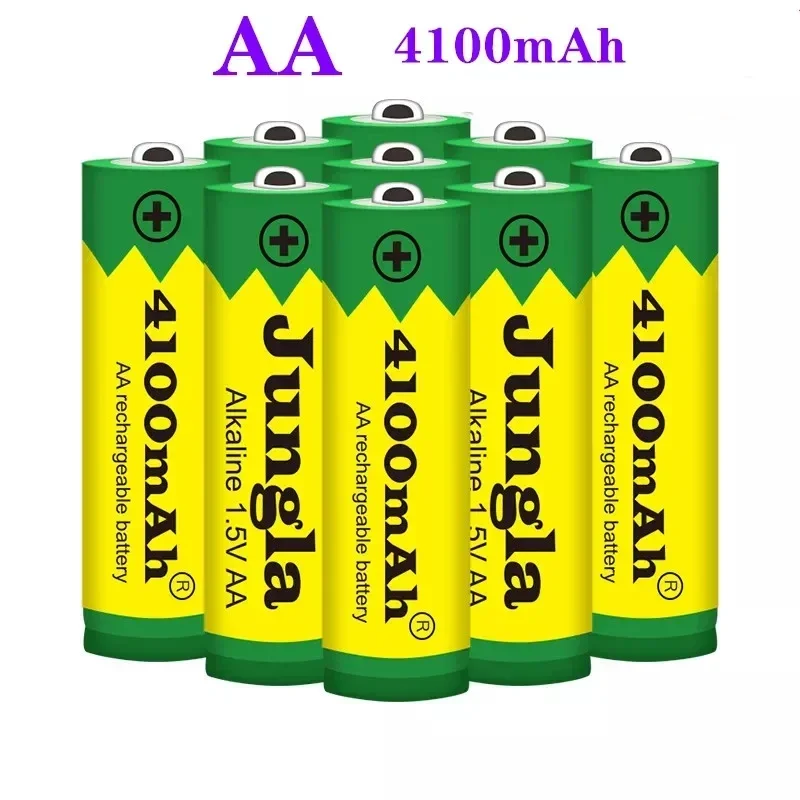 

Pilas AA recargables para juguetes, Alcalinas de 4100 mAh, 1,5 V, diodo emisor de luz