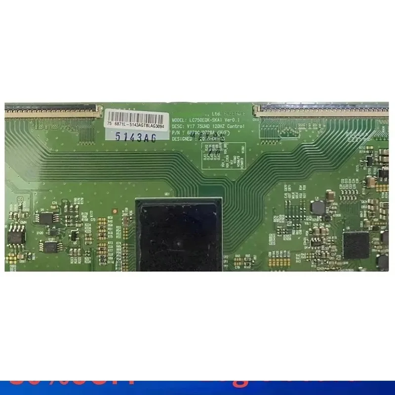 6870C-0728A T CON Board 6870C Placa TV T-con Board Replacement Board LC750EQK-SKA1 Ver0.1 TCON Display Equipment 6870C0728A