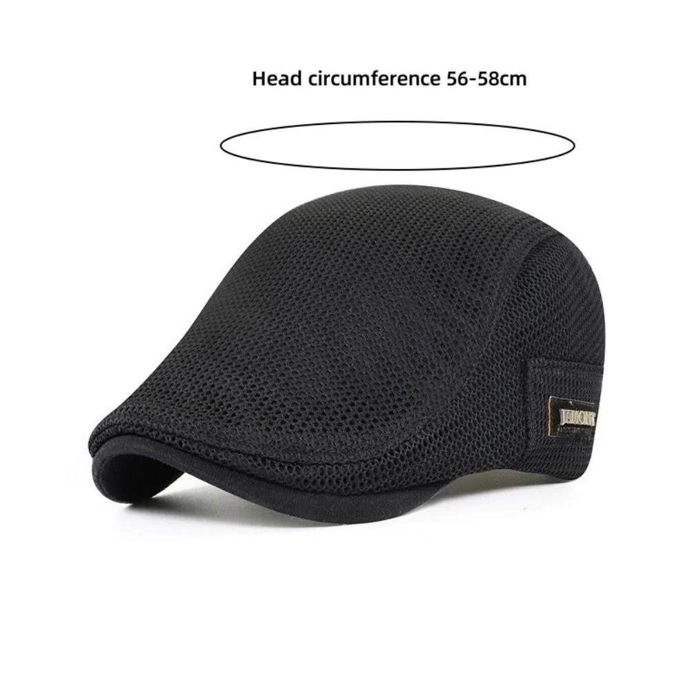 Vintage Breathable Mesh Baseball Cap Peaked Design Cotton Blend Mesh Cap Unisex Style Adjustable Strap Trucker Cap Outdoor Use 6