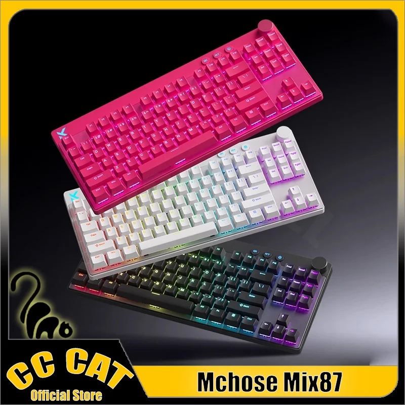

Mchose Mix87 клавиатура с магнитным переключателем, проводная игровая клавиатура 8K + 256K, Esport, 0,08 мс, низкая задержка, аксессуары для киберспорта на заказ, геймерские аксессуары
