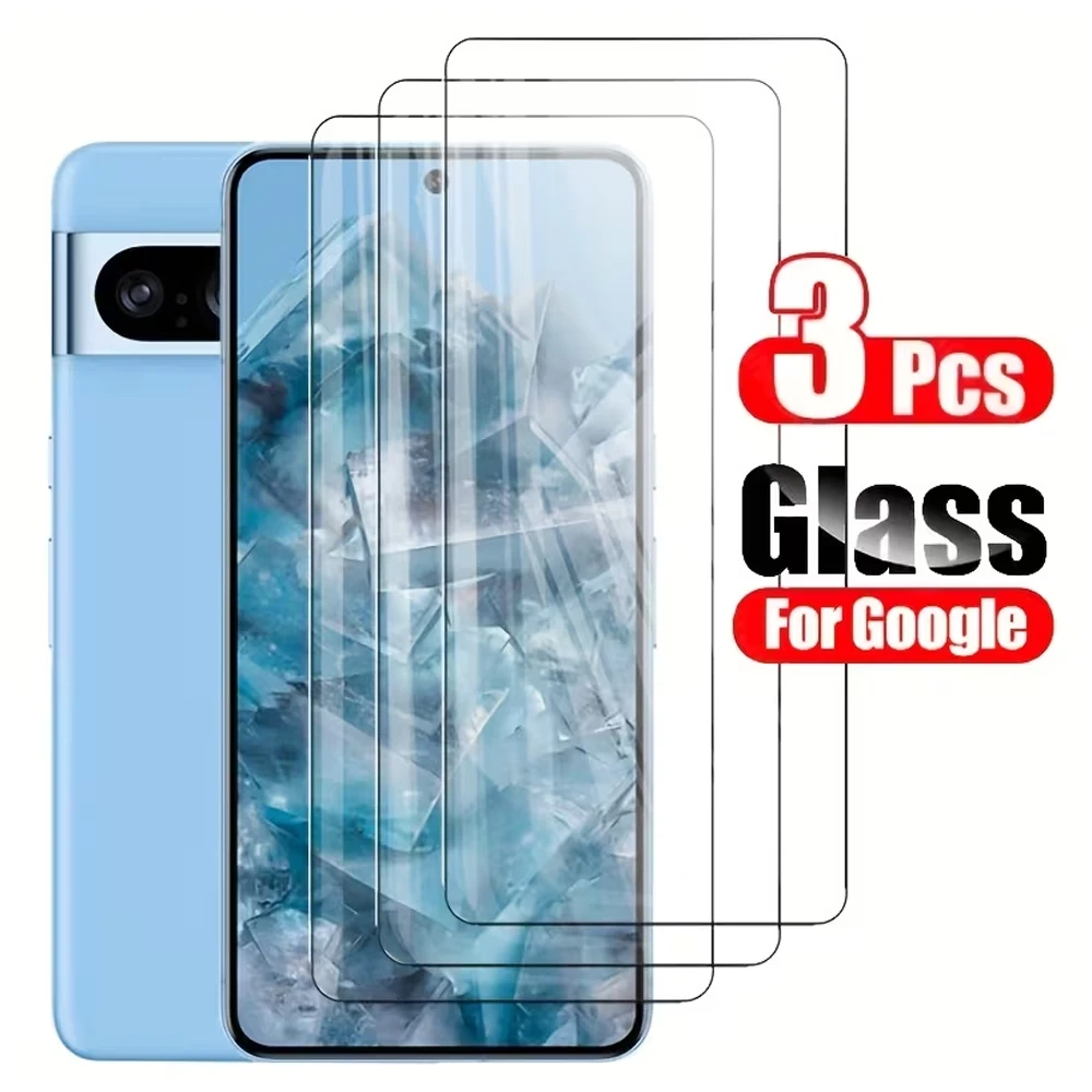 

3pcs Tempered Glass For Google Pixel 9 Pro XL 10 Pro XL 9 Pro 10 10 Pro 9A Protective Glass Screen Protector Fingerprint Unlock