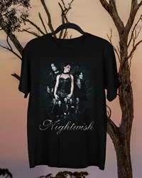 Nightwish Members T-Shirt Short Sleeve Cotton Black Men All Size S to 5XL K3447