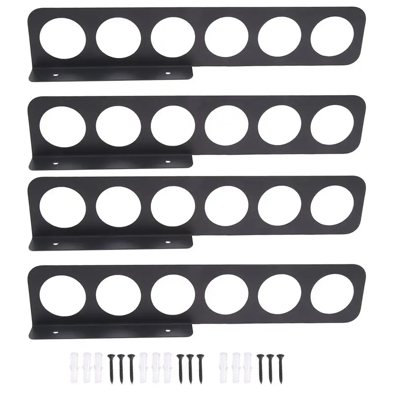 

AEF6-4Pcs Настенный держатель для удочек, многофункциональная подставка для удочек, держатель для рыболовных снастей