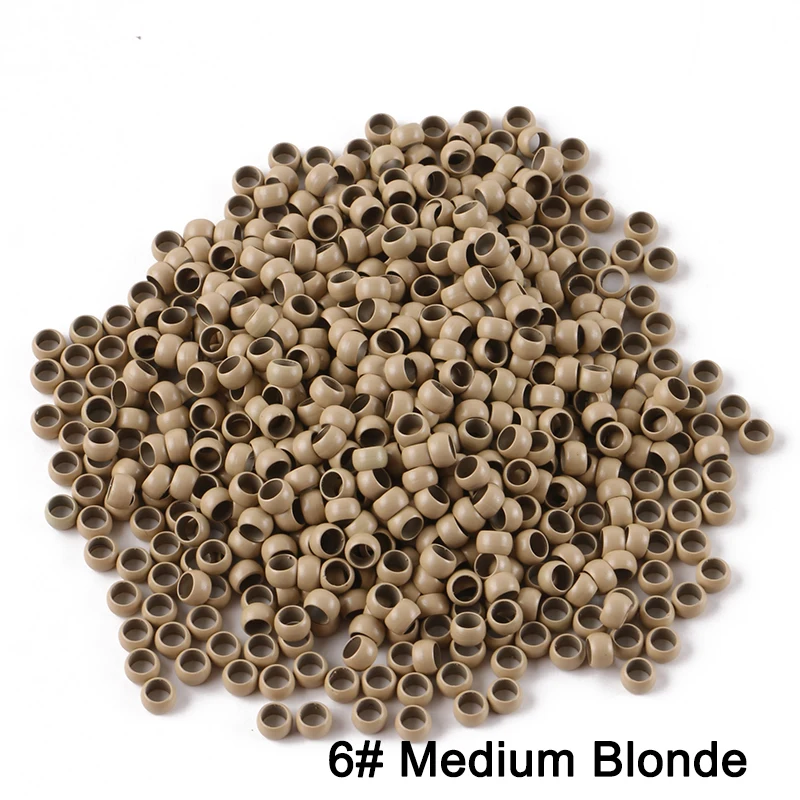 HARMONY 7000pcs 7 Colors Choice 4.0x2.7x2.5mm Copper Micro Nano Rings Beads for Nano Tip Hair Extensions