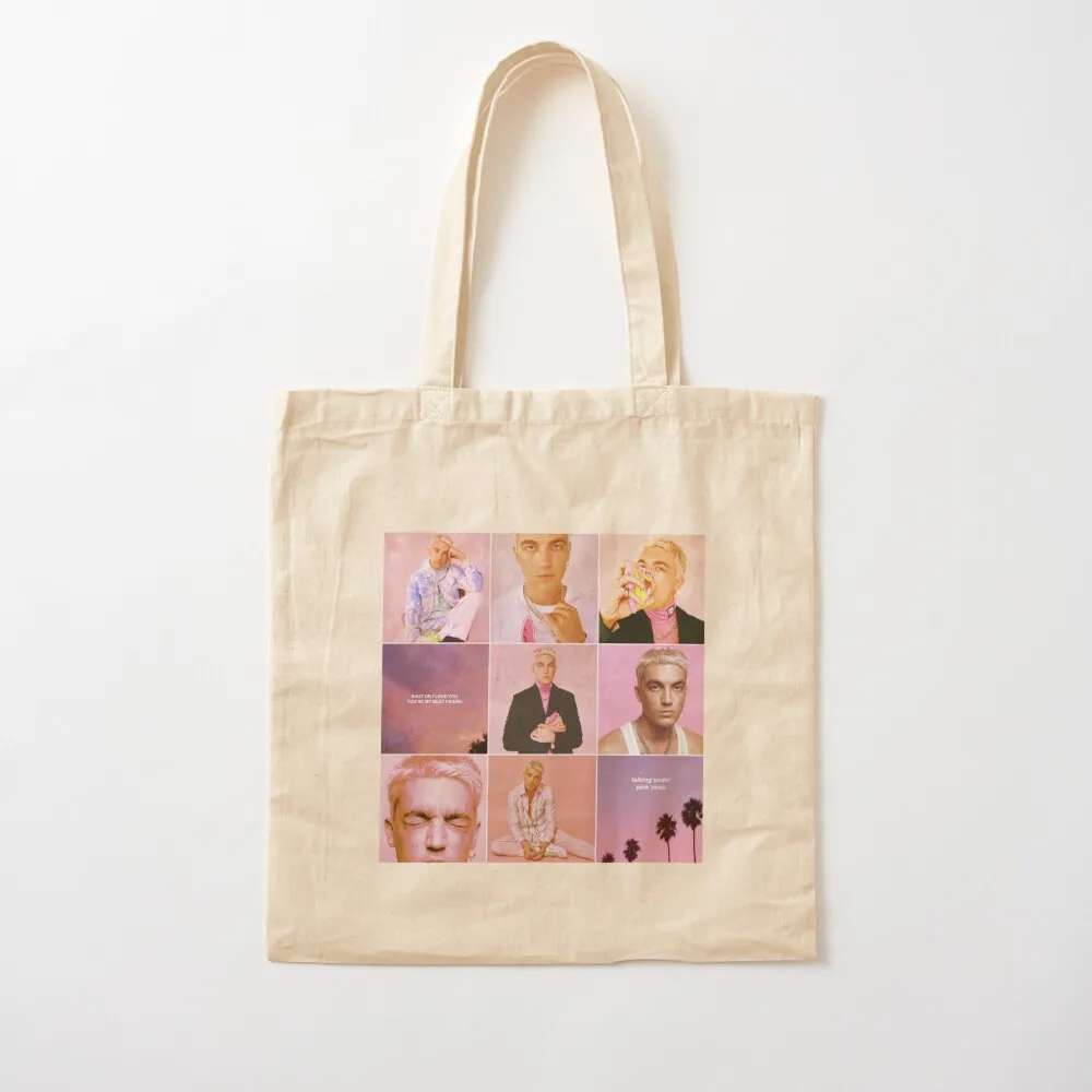 LANY Paul Klein Wonderland Pink Tote Bag custom canvas bag foldable reusable bag Canvas Tote