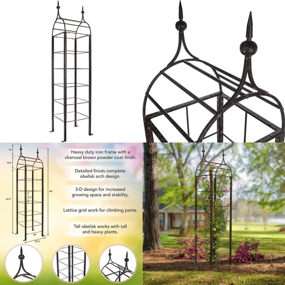 

Большая решетка для вьющихся растений, обелиск для сада и поддержки растений