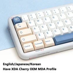 KBDiy GMK mleko sojowe Keycap PBT XDA Cherry OEM MDA ISO japoński koreański Keycaps klon GMK dla niestandardowych DIY zestaw klawiatury mechanicznej