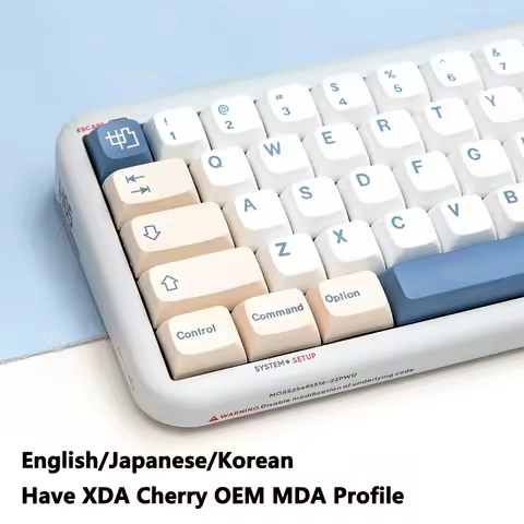 KBDiy GMK Soy Milk Keycap PBT XDA Cherry OEM MDA ISO Japanese Korean Keycaps Clone GMK for Custom DIY Mechanical Keyboard Kit