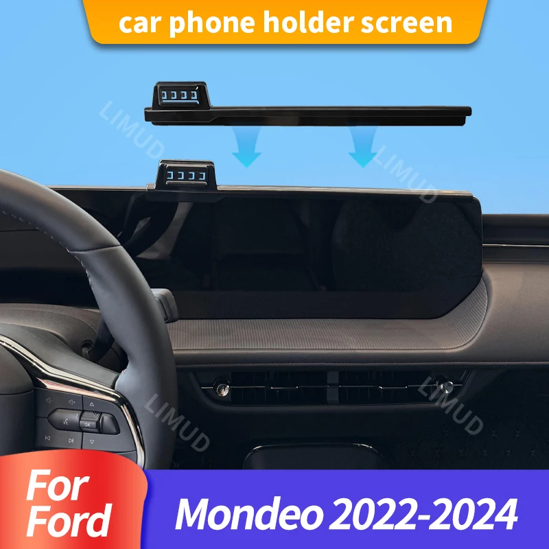 

Автомобильный экран навигации, фиксированная универсальная подставка для мобильного телефона, подходит для Ford Mondeo 2022-2024, 13,2-дюймовая навигационная подставка для экрана