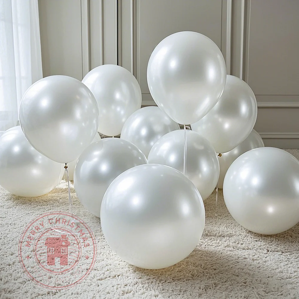 

50/100pcs Pearl White Balloon Garland Arch DIY Perfect for Wedding Birthday Bridal Shower Parties Anniversaries Interiors