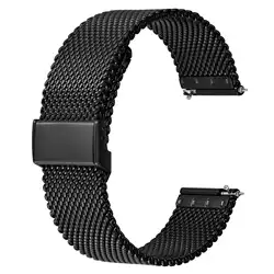 BISONSTRAP Metal Watch Strap, 14mm 16mm 18mm 20mm 22mm Watch Band for Men, and Women, Replacement Stainless steel Watch Band