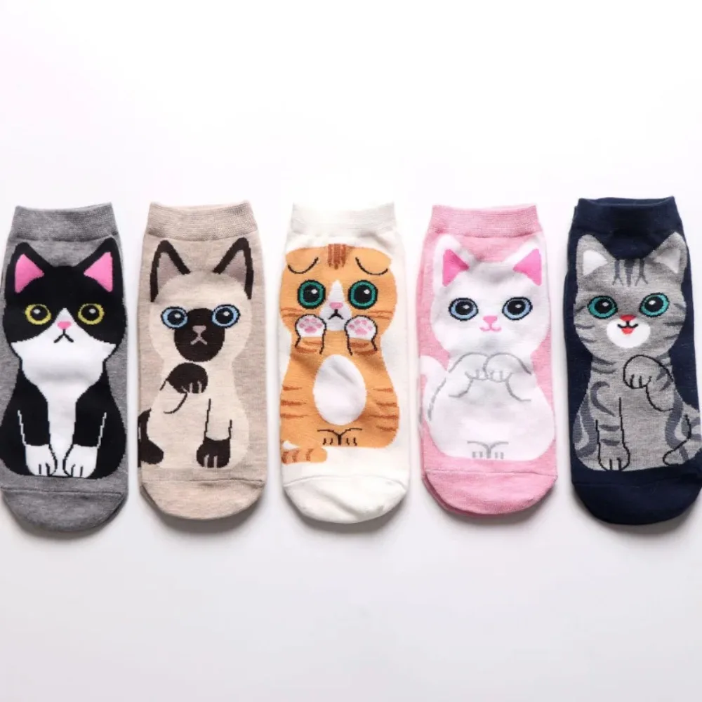 Short Socks Comfortable Versatile Colorful Cartoon Socks Popular Straight Sock Calcetines Mujer Носки Женские Skarpetki Damskie