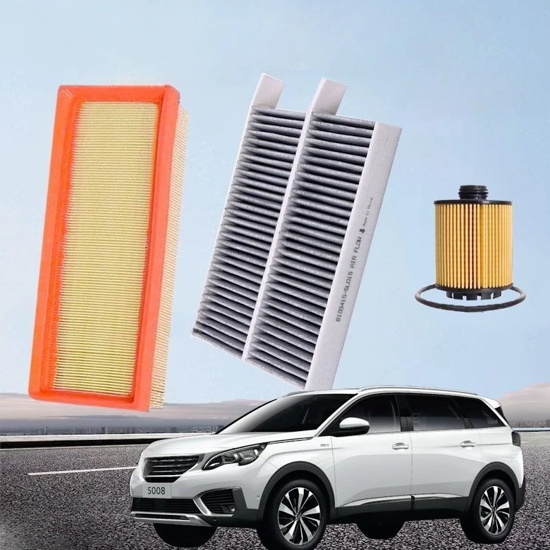 

3 шт. набор фильтров для Dongfeng Peugeot 50081.6T/1.8T, запасные части для воздушного масляного фильтра для кабины двигателя переменного тока