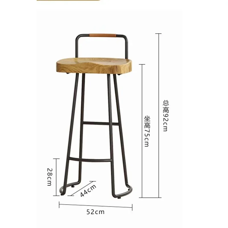 Nordic Bar Stools Party Modern Terrace Luxury Kitchen Chair Office Design Home Comfort Chaises Salle Manger Interior Decoration