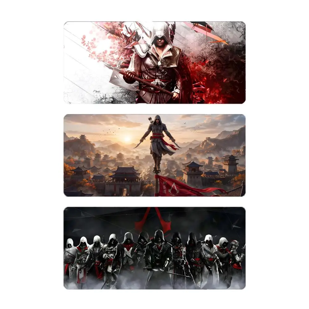 Action Adventure Game Assassin's Creed Mouse Pad Large Gaming Mousepad with Stitched Edges Thickened Desk Mat PC