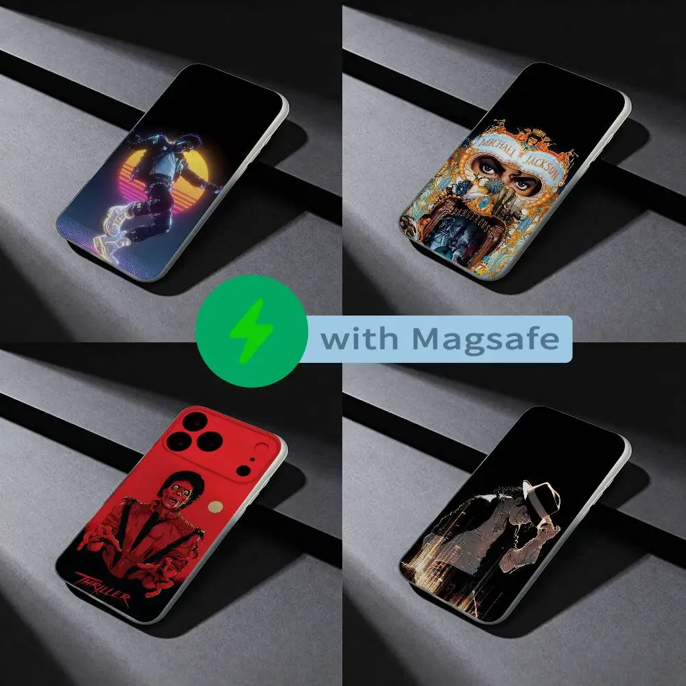 

Singer M-Michael J-Jackson Phone Case For iPhone 17,16,15,14,13,12,X,XS,Pro,Max,Plus,E,Air,Mini with Magsafe Magnetic Frosted