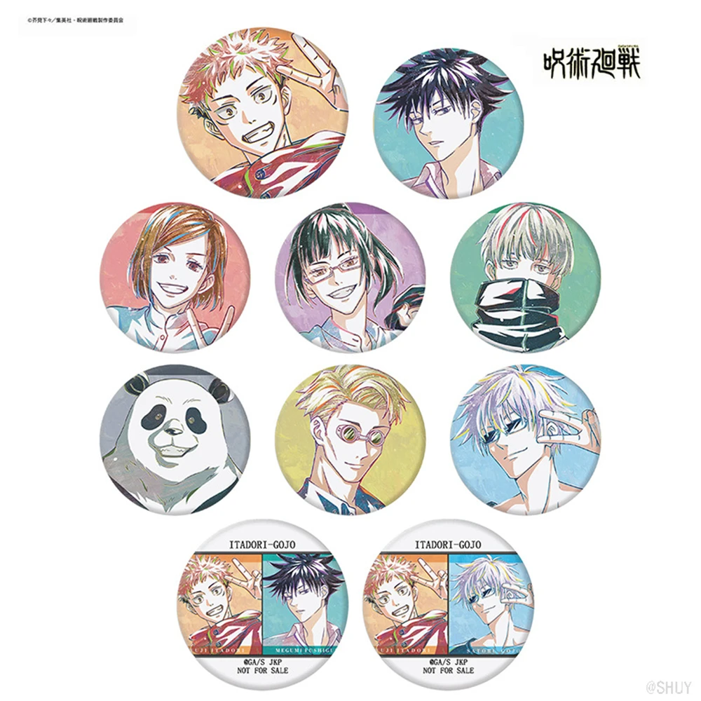 Anime jujutsu kaisen itadori yuji rimuru ryomen sukuna cosplay traje crachá pino spte flandres broche acessórios prop presente