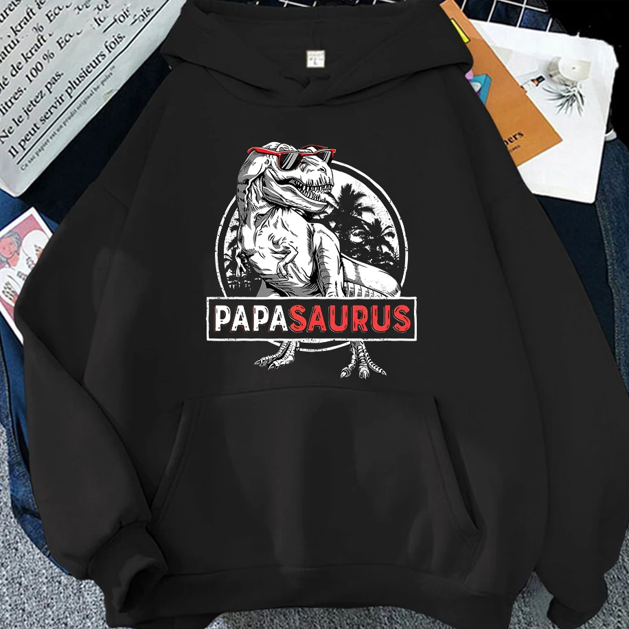 

Papasaurus Hoodies Rex Papa Saurus Dinosaur Men Women Clothing Classic Crazy Fashion Hoodies Streetwear Summer Couple's Tops