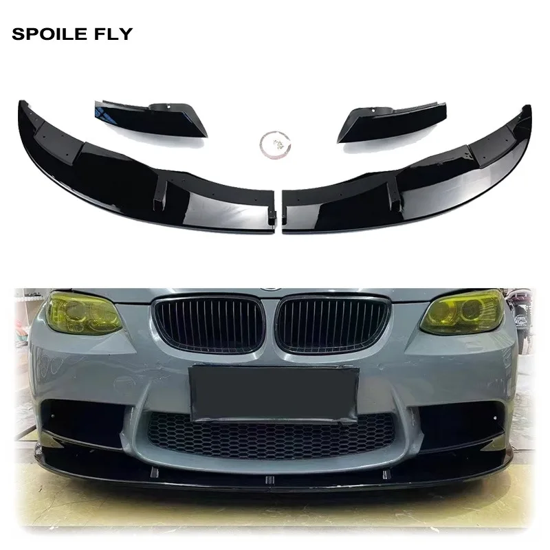 2007-2013 For BMW E90 E92 E93 M3 Coupe / Sedan Front Bumper Diffuser Pair Front Bumper Spoiler Lip Deflector Splitter By ABS