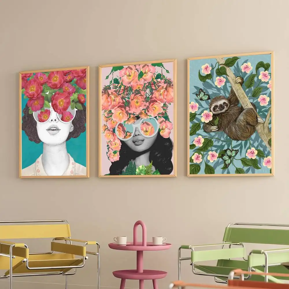 

Art L-lauragravesart-S Poster Prints Self Adhesive Home Suitable for Living Room Decor Decoration Wall