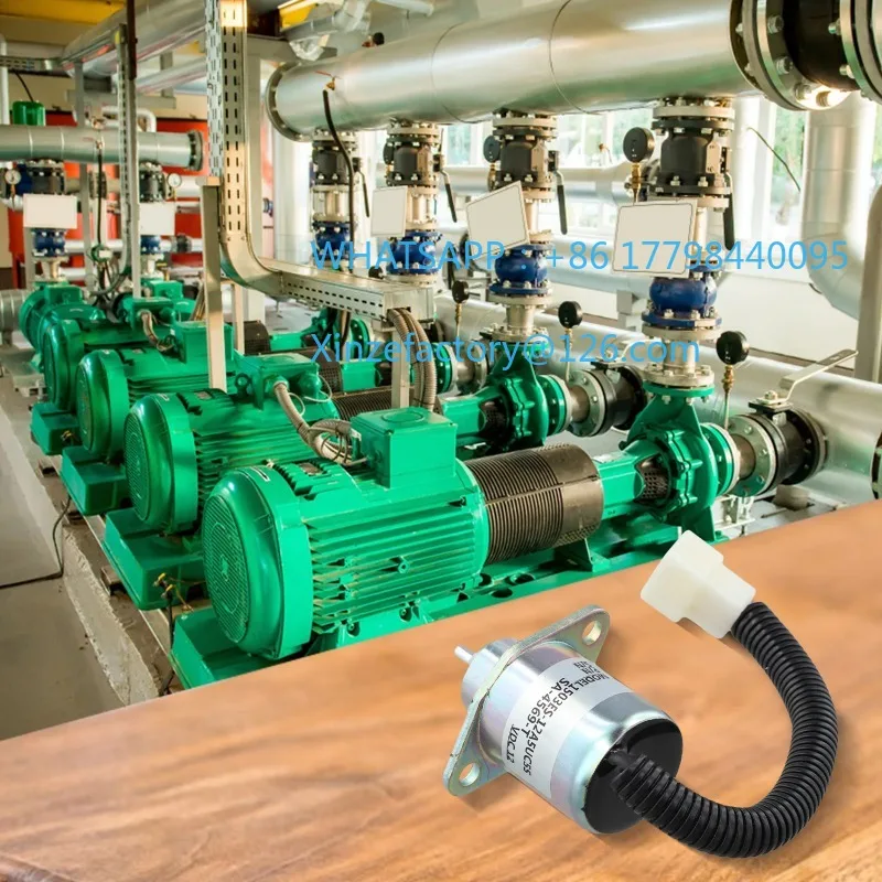 

Customizable Construction Machinery 12V Flameout Valve 12V Solenoid Valve Accessory Compatible With Excavators Extended Service