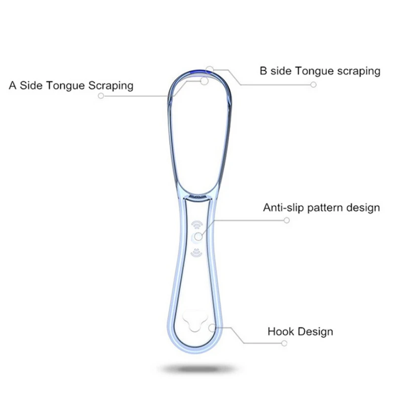 Adult Silicone Tongue Scraper Tongue Cleaner Remove Halitosis Tongue Coating Oral Care Tongue Scraping Brush Oral Care Tool