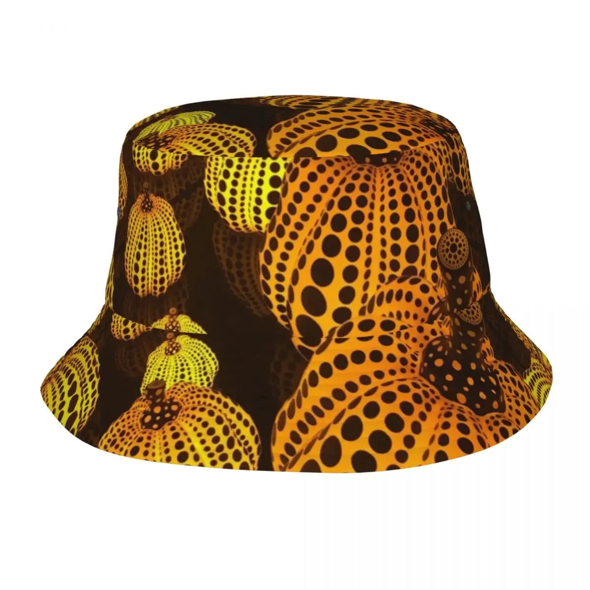 

Teen Bucket Hats Yayoi Kusama Pumpkin Summer Beach Vacation Getaway Headwear Fishing Hats Japanese Mystery Boonie Hat Gifts Idea