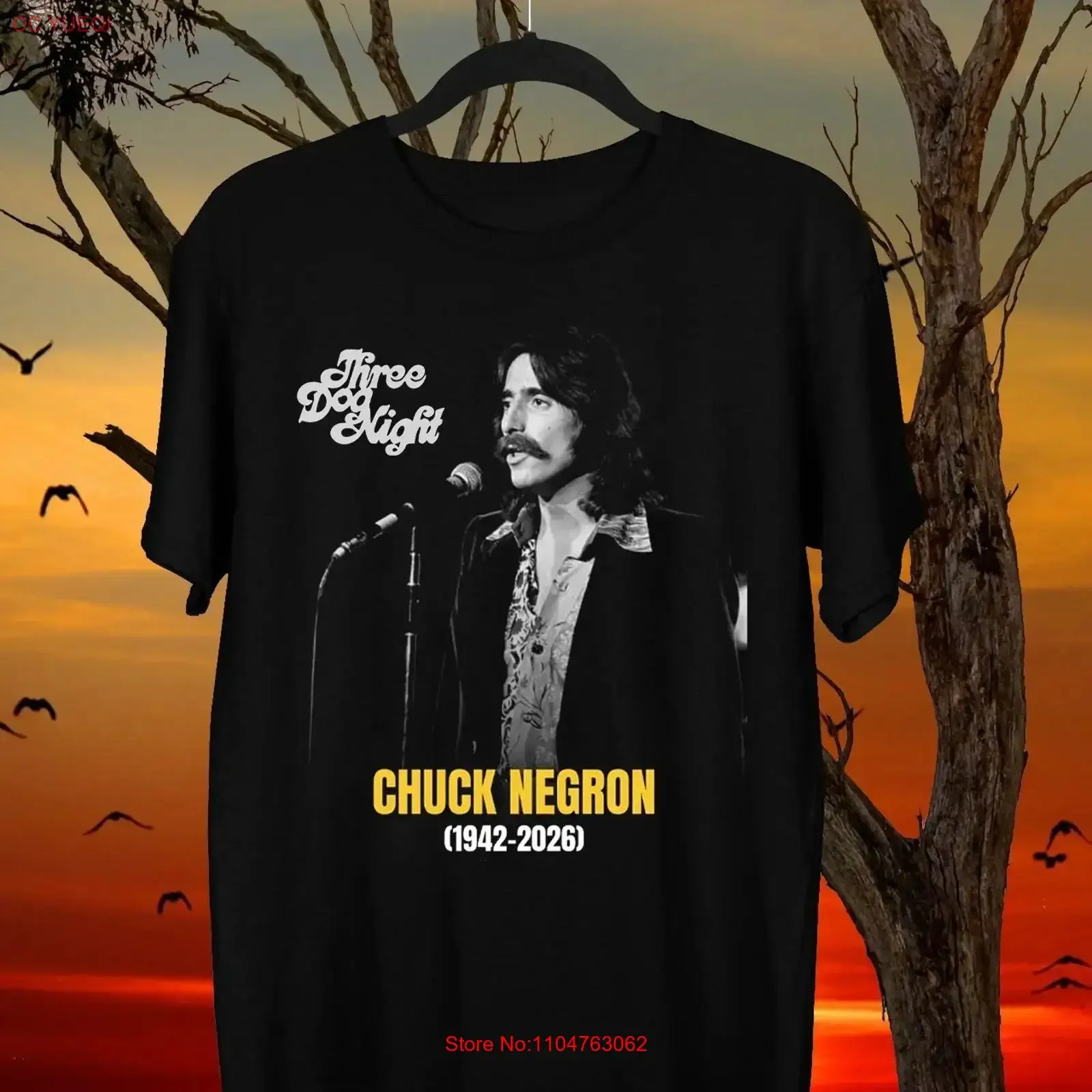 Chuck Negron 1942 2026 Three Dog Night T Shirt Full Size S 4XL vintage Washed graphic fashion Casual Comfortable Stylish