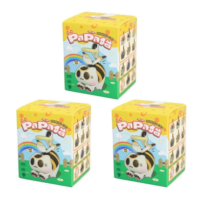 Ufficiale autentico serie DOSHIICAT papaya gatto simpatico gatto giocattolo alla moda figura scatola cieca giocattolo per bambini cartone animato regalo di compleanno