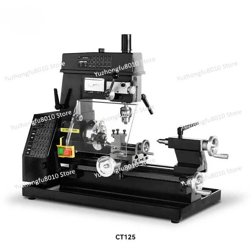 آلة حفر وطحن مخرطة صغيرة صغيرة آلة ساعة مخرطة صغيرة آلة التدريس #4