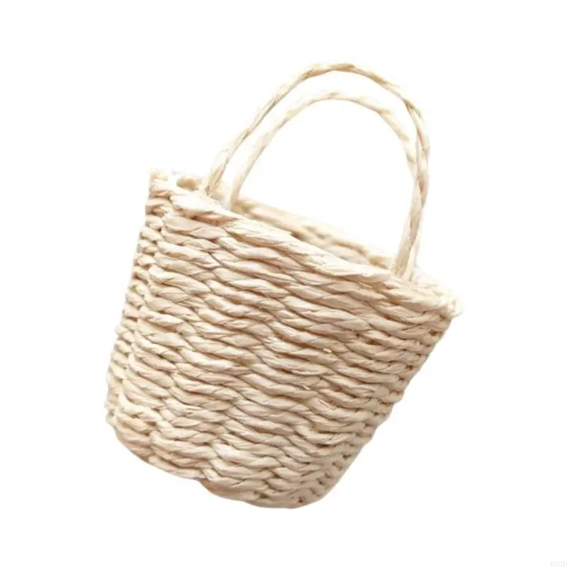 

BX0D Realistic Mini Woven Basket for Dollhouses Decors and Play Baskets