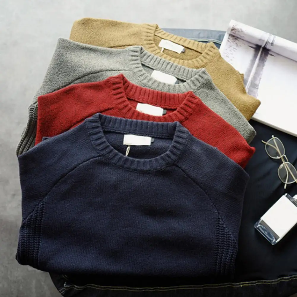 Pull à manches longues pour hommes, design patchwork, mode automne