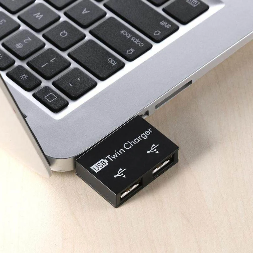 Разветвитель USB 2.0 (штекер)/2 USB (разъем), Для зарядки, 5 В пост. тока