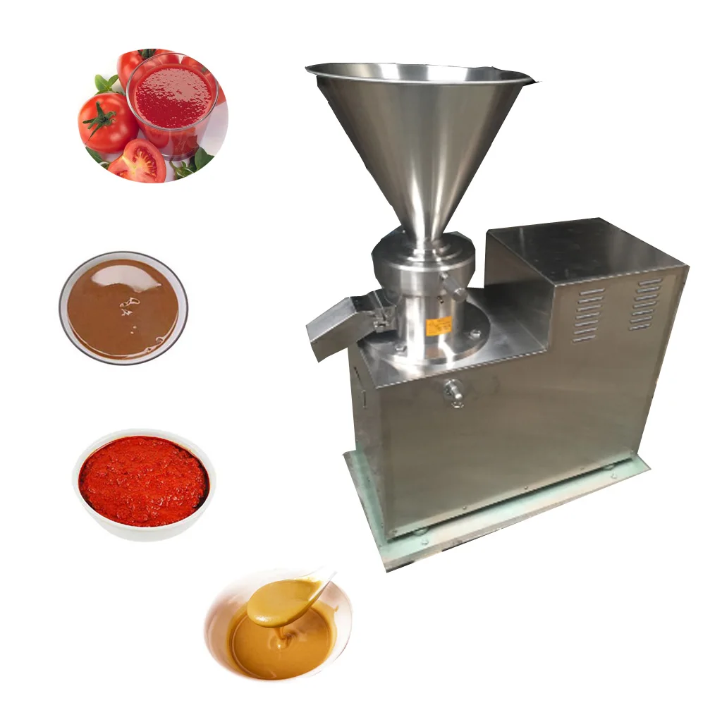 Food grade commercial 200kg/hour nuts fruits colloid mill peanut butter grinder HJ-MJS-80