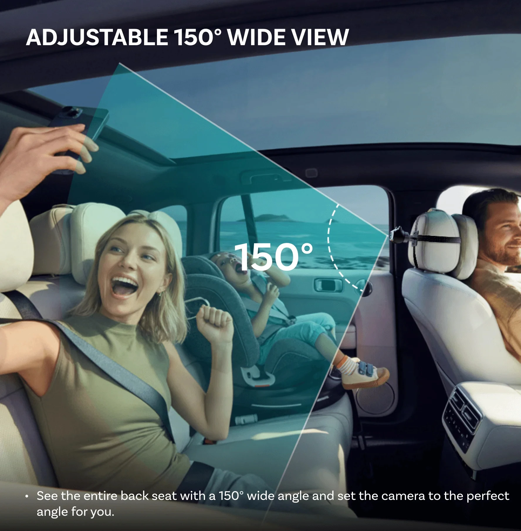 Ottocast المقصورة الرعاية اللاسلكية CarPlay محول سيارة المقعد الخلفي كاميرا للطفل الحيوانات الأليفة الاطفال اكسسوارات السيارات لشركة هيونداي بنز VW تويوتا #5