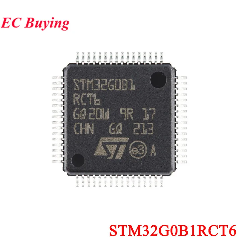 5Pcs/1pc STM32G0B1RCT6 STM32G0B1 STM32 32G0B1RCT6 32G0B1RC LQFP-64 ARM Cortex-M0+ 32 Bit MCU Microcontroller IC Chip