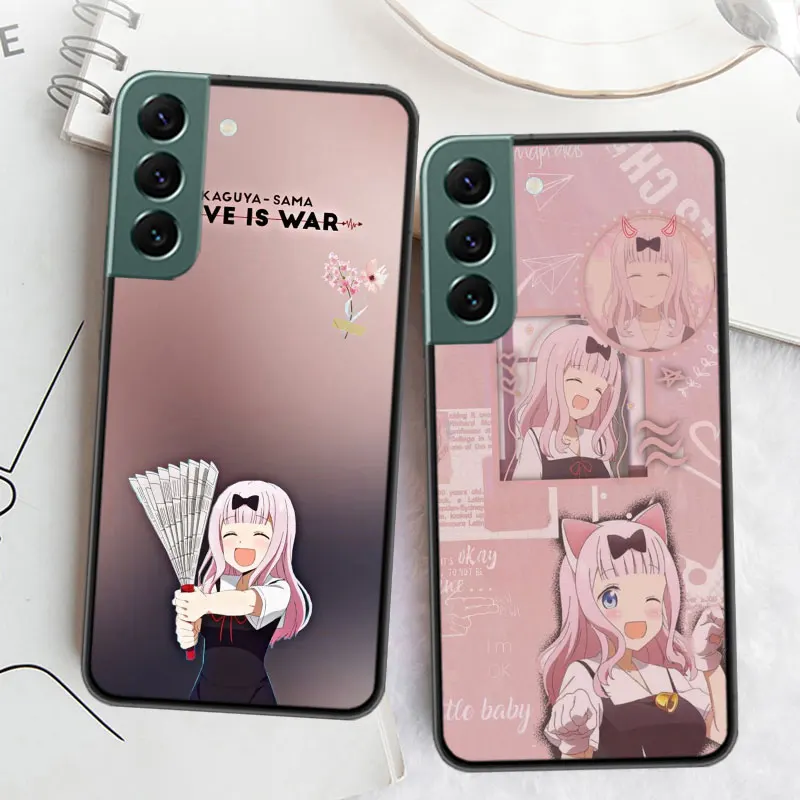 Kaguya sama Love is War Fujiwara Funda Phone For Samsung Galaxy S24 S22 Ultra S21 Plus S20 S23 FE Case S10 S10E S9 S8 S7 Edge Co