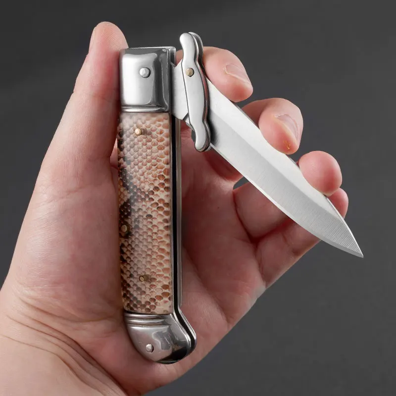 Stainless Steel Portable Folding Knife Multipurpose Edc Pocket Knife For Self Defense Box Cutter Fishing Bbq Camping Jackknife