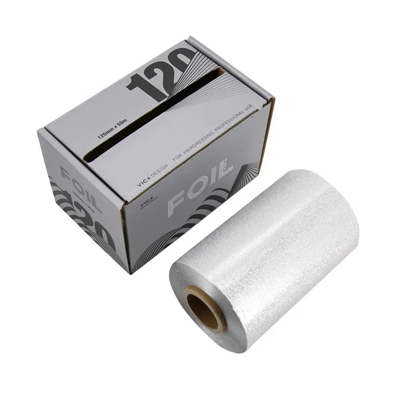 Salon Hair Dyeing, Perming & Nail Art Foil, Matte Surface & Soft Non-Scratch Texture, Pull-Out Dispenser with Free Cutting