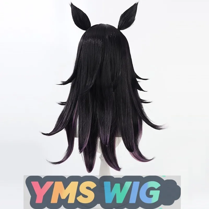 【MES WIG】Jockey Girl – perruque de Cosplay cheval Super extraordinaire, cuir chevelu réaliste, double couleur à l'intérieur et à l'extérieur avec des oreilles de même couleur