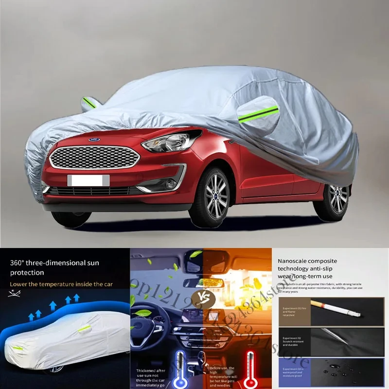 

For Ford-Figo-fit Auto Anti snow Anti dust Anti-uv Anti peeling paint And Anti Rainwater 210t car cover Car cover protection