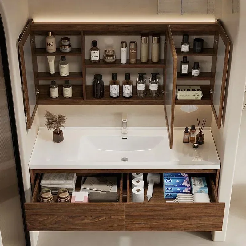 Under Sink Bathroom Cabinet With Washbasin Included Narrow Furniture Home 60 Inch Bathroom Vanity Shower Organiser Homcom Shelfs