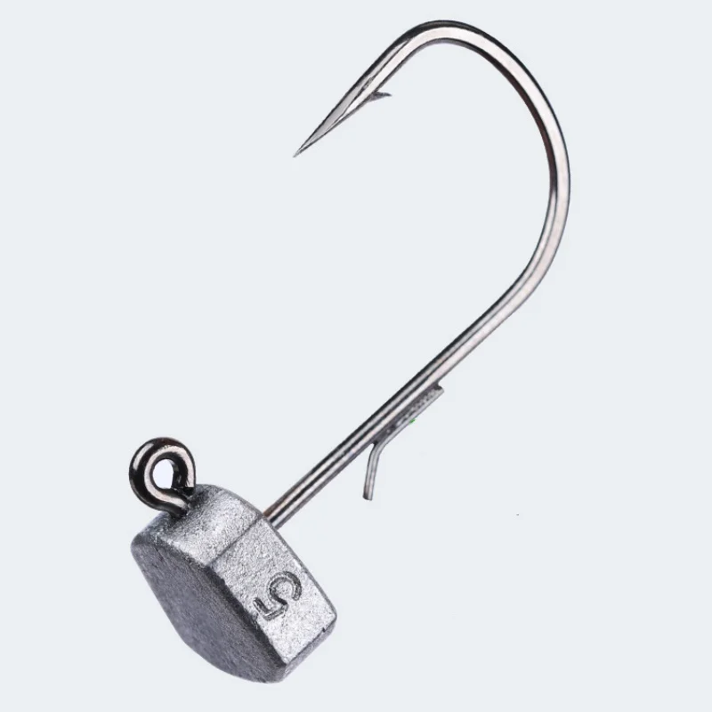 Fishing NED Jig Head Hook Tumbler Roly-Poly Stand Head Mousing Hooks Float Garnelen Soft Bait Fishhook Long Cast Bass Lot 10-teilig – Detail 5