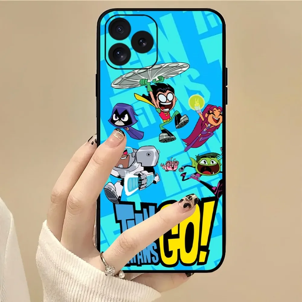 Cartoon T-Teen T-Titans Phone Case For iPhone 11 12 13 14 15 8 XS Mini X XR PRO MAX Plus Cover