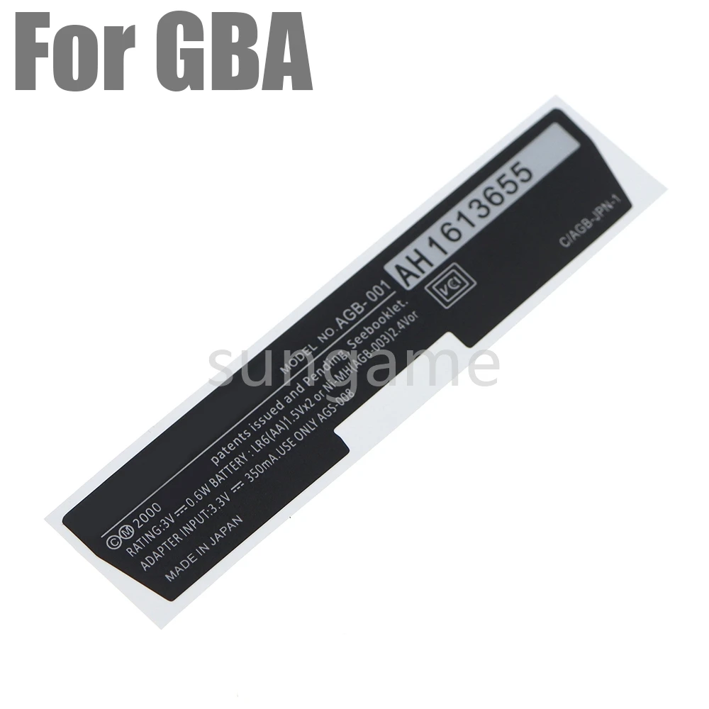 600 Stück neue Etiketten Aufkleber Ersatz für Gameboy Advance für GBA Spielkonsole