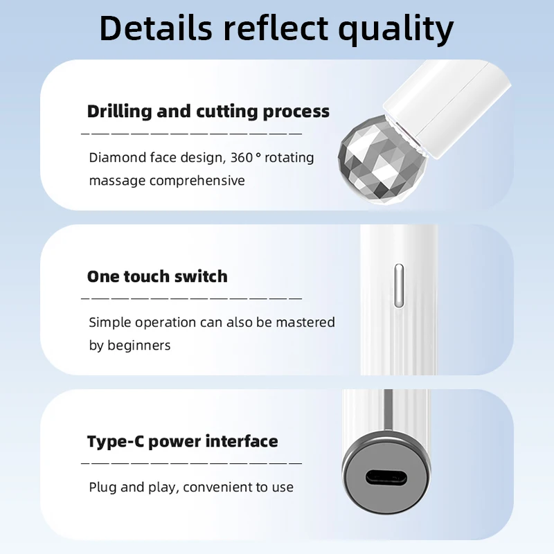 أداة تجميل العين الكهربائية تدليك الوجه الأسطوانة EMS مكركرنت الساخن كونبريس الجلد رفع العين الهالات السوداء التجاعيد تقليل #6