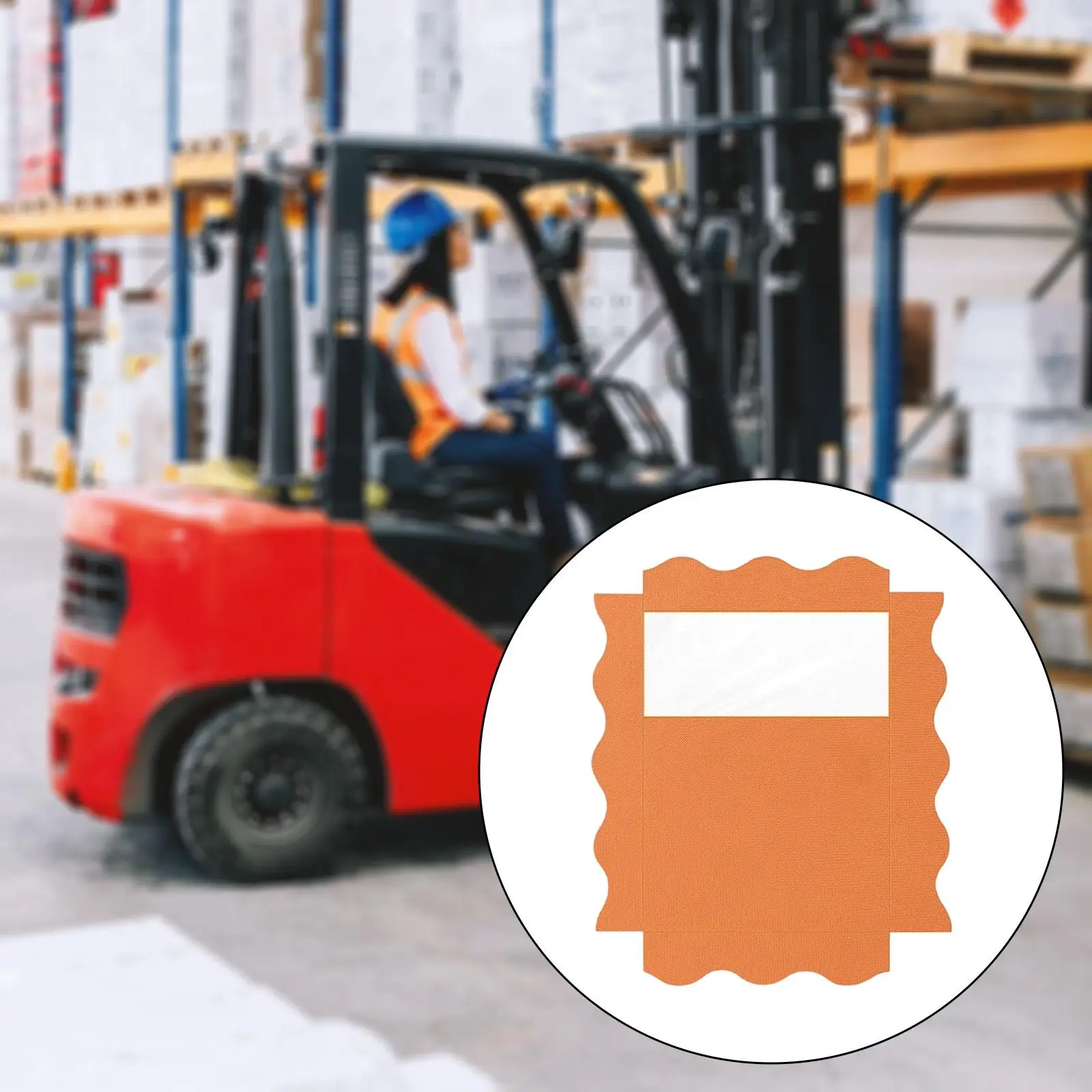 

Heavy Duty Forklift Rain Cover with Translucent Skylight Blocking Roof Protector for Warehouse Equipment Safety