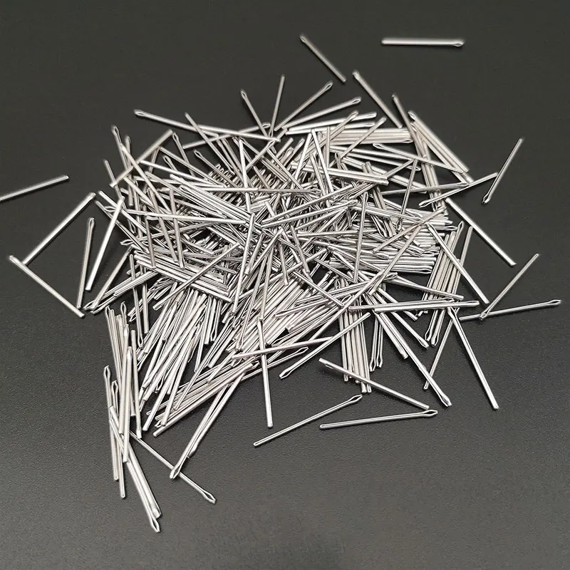 100PCS Dia 0.9mm 304 Stainless Steel Watch Band Link Pins Single Head Watch Band Steel Strap Repairing Accessory